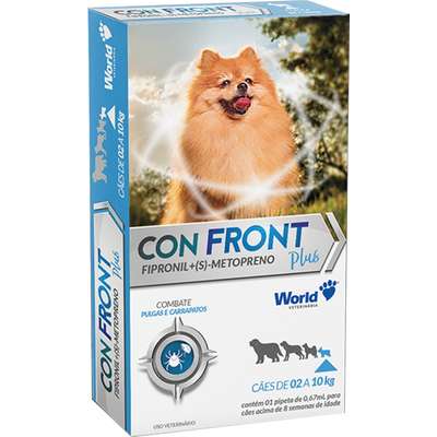 31027532510_Antipulgas_e_Carrapatos_World_Veterinária_ConFront_Plus_para_Cães_de_2_a_10_Kg
