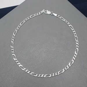 Pulseira De Prata Masculina 3x1 2,8mm