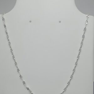 Corrente Nuvem Diamantada 3mm 45cm