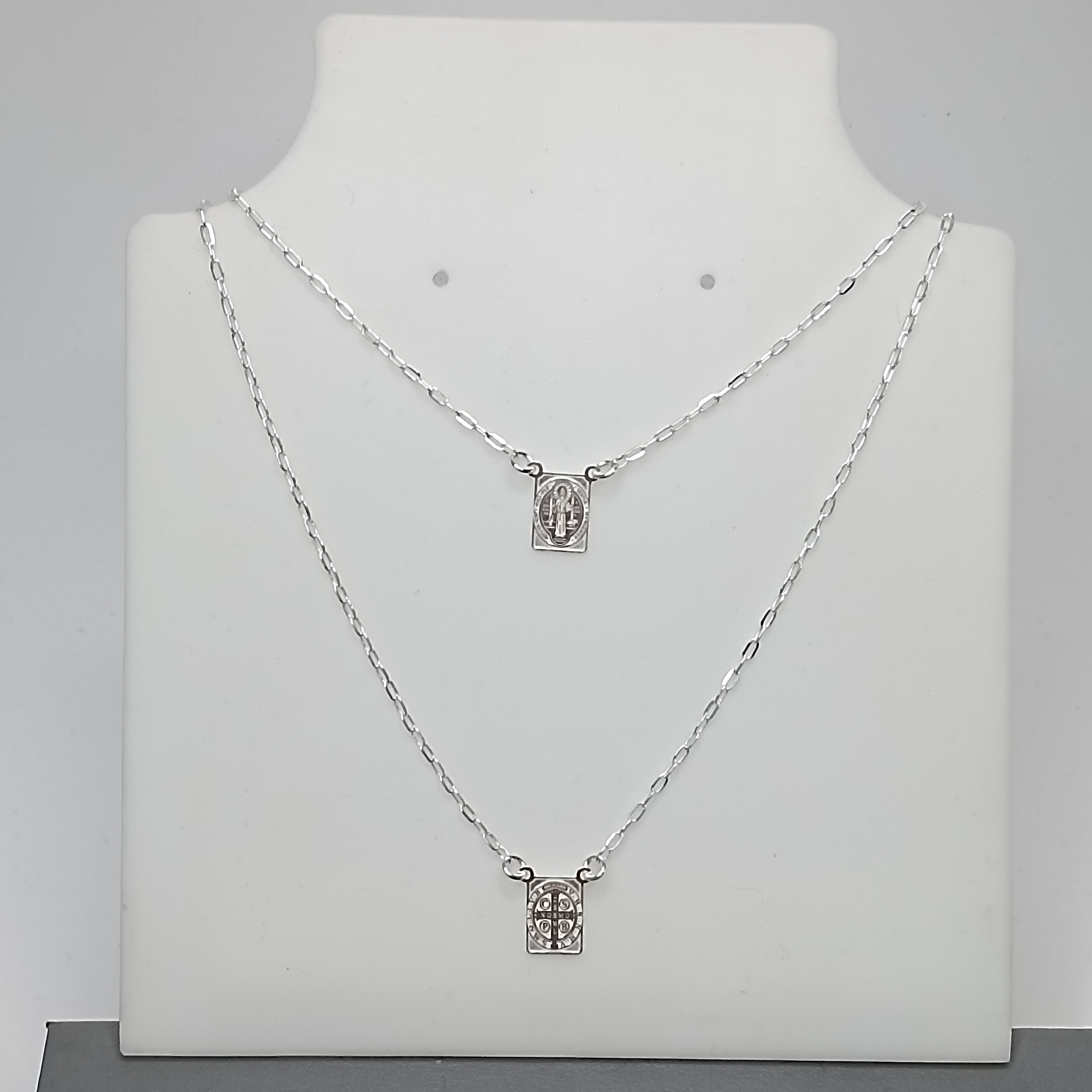 Escapulario São Bento Quadrado Cartier 70cm #G4-06