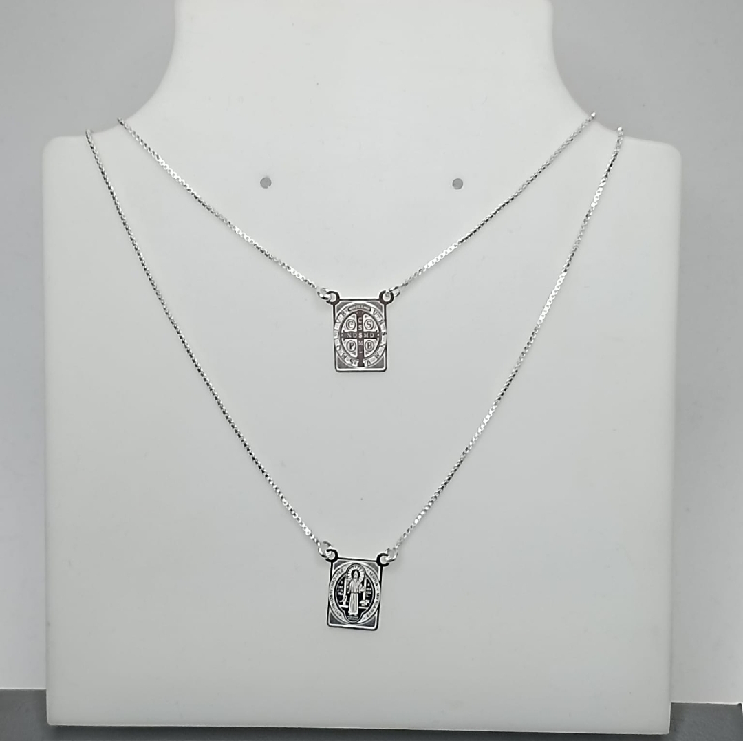 Escapulario São Bento Quadrado Veneziana 70cm