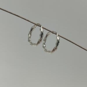 Argola De Prata Torcida II 0 Cod:ARS/F3