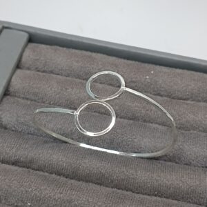 Bracelete de Prata Articulado Circulo