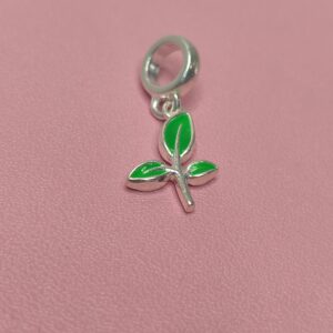 Berloque De Prata Planta