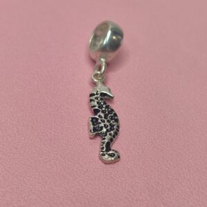 Berloque De Prata Envelhecida Cavalo Marinho