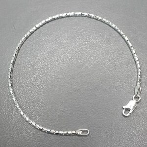 Pulseira De Prata Italiana Pipoca Fechada 2mm