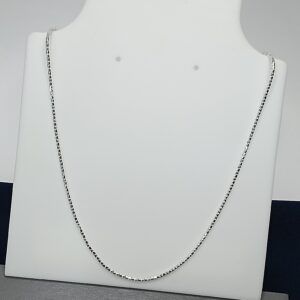 Corrente De Prata Italiana Pipoca Fechada 1,5mm 45cm  Cod: G