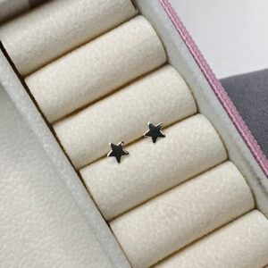 Brinco De Prata Estrela Chapa Cod:B1/17