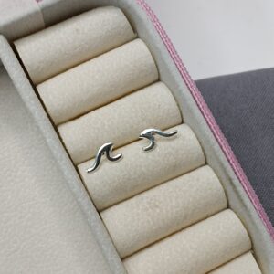 Brinco De Prata Onda Cod:B1/38