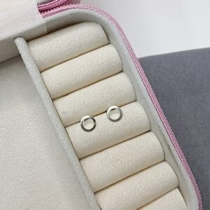 Brinco De Prata Circulo Vazado Cod:B1/33