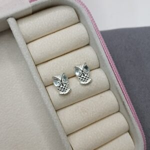 Brinco De Prata Coruja 2 Cod:B1/56