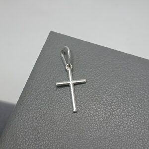 Pingente De Prata Cruz Palito 2cm
