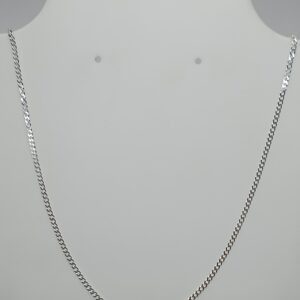 Corrente De Prata Grume Flat 2mm 50cm Cod: C1