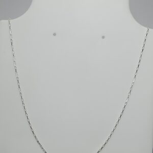 Corrente De Prata Veneziana 1x2mm 45cm Cod: C1