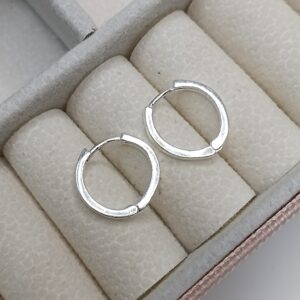 Brinco De Prata Argola Click Lisa 2mm G Cod:ARGC/3