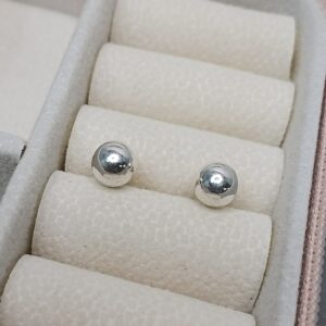 Brinco De Prata Bola 6mm B2/56