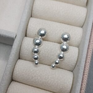 Brinco De Prata Aer Cuff Bolinha B2/8