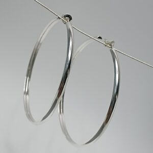 Meia Argola De Prata Meia Cana Media 6