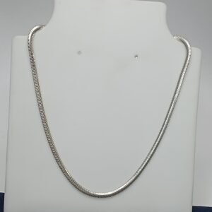 Gargantilha De Prata Lacraia 45cm