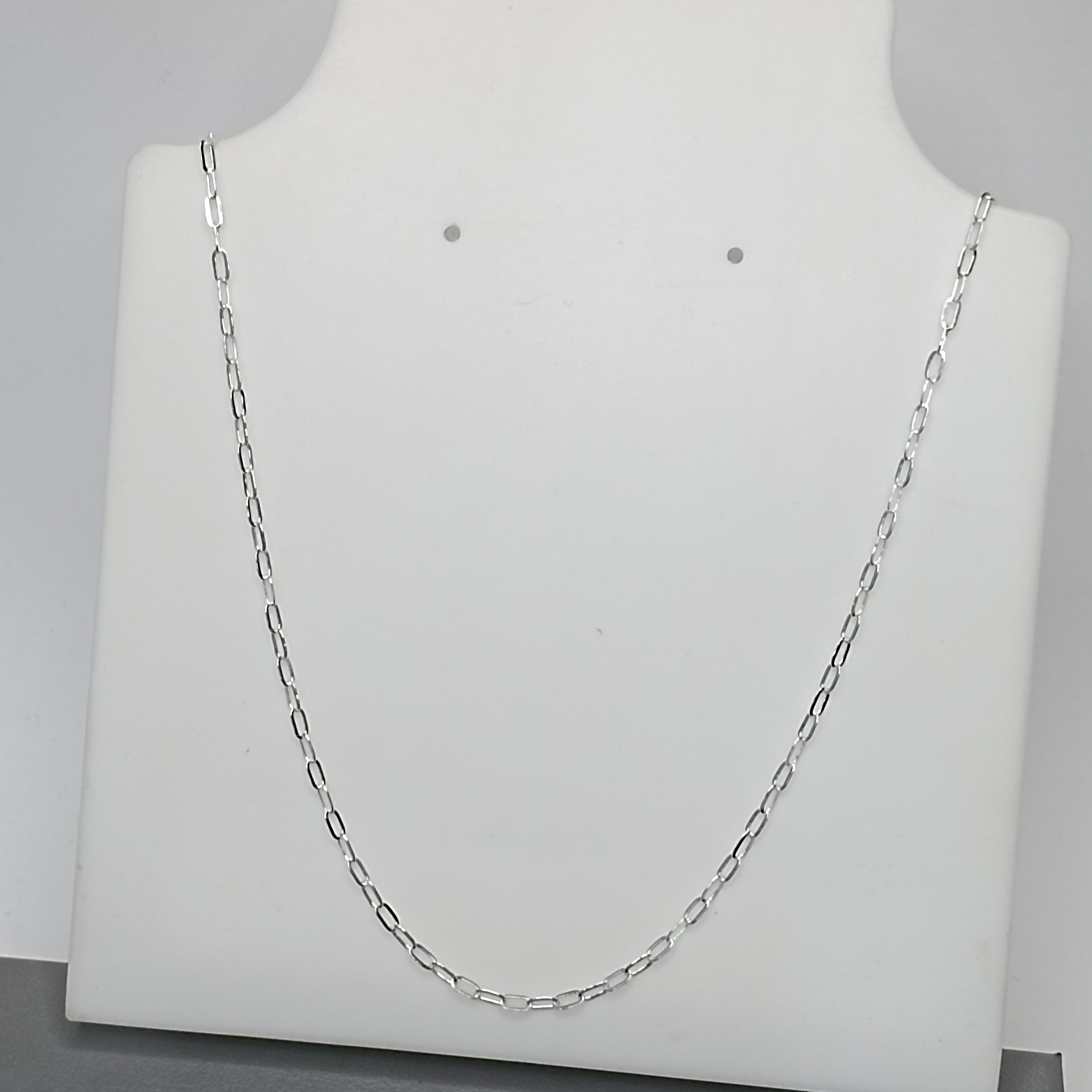Corrente De Prata Cartie Elo Oval F05 2x4mm 70cm