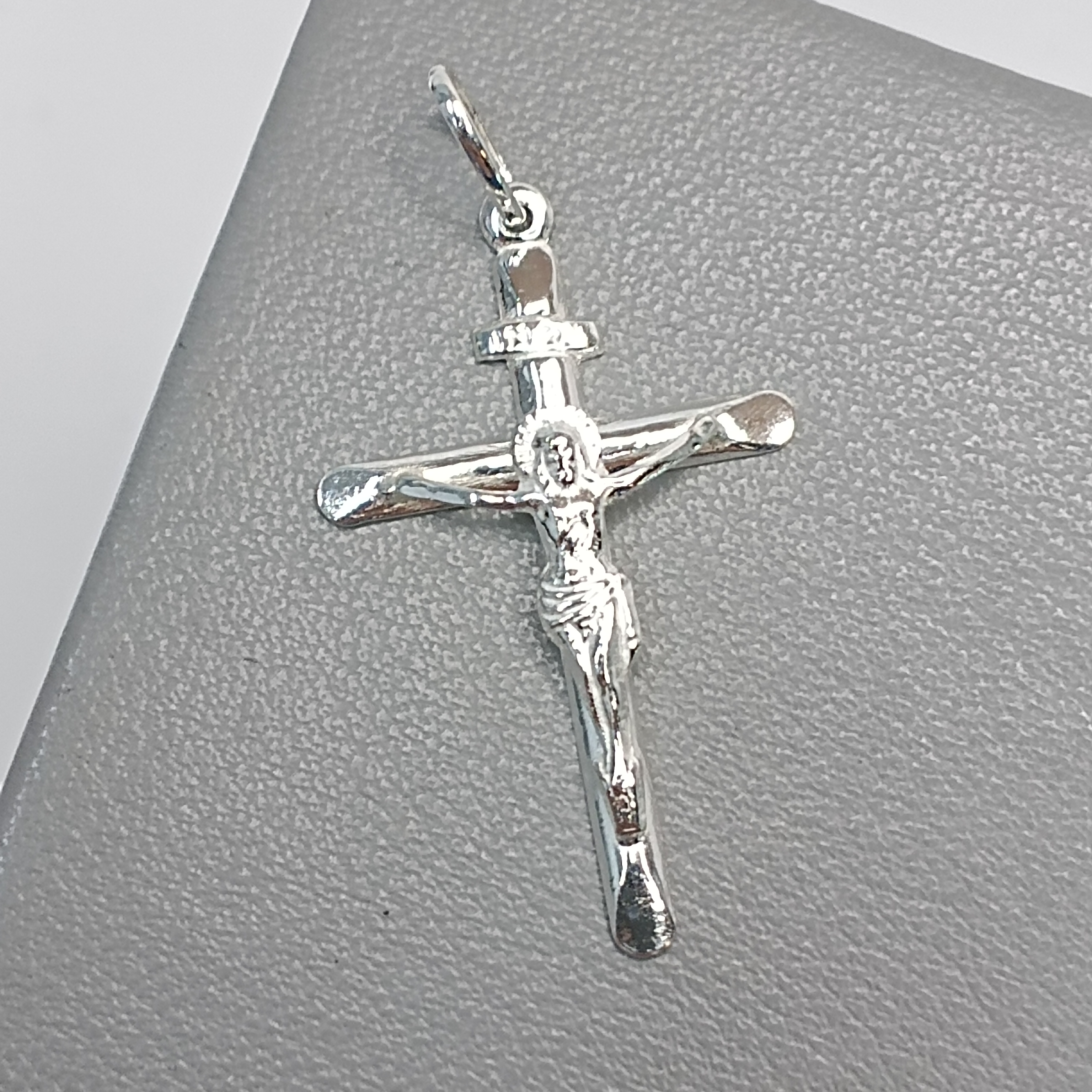 Pingente De Prata Crucifixo Grande INRI