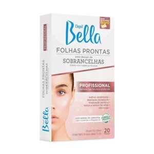 Folhas Prontas para Design de Sobrancelhas 20 folhas - Depil Bella